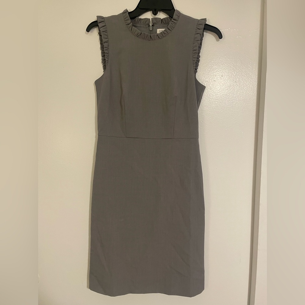J. Crew Factory Ruffle Sheath Dress